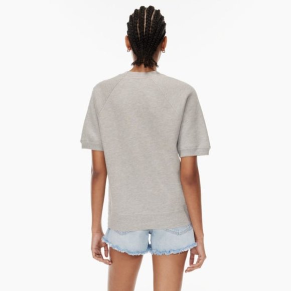 Denim Forum THE '70S RAGLAN SHORT-SLEEVE SWEATSHIRT - NWT - Picture 5 of 6